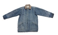 Vintage Gap Denim Chore Coat Mens Size M/L Barn Jacket Blue Jean Medium Wash 80s