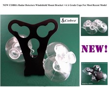 Nice Windshield Mount Bracket 6 Suction Cup Good For the Cobra Radar Detectors