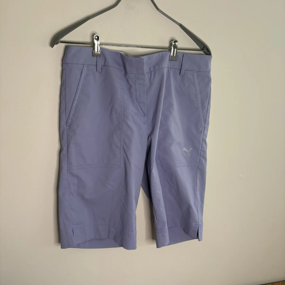 Pantalones Cortos de Golf Puma Para Mujer Talla 12 Púrpura Bermudas Atléticas Femeninas J4 Foto 2 de 4