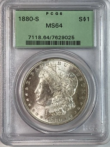 1880-S Morgan Dollar PCGS MS64 OGH Original Graded Silver $1 Coin