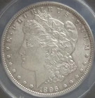 1896P Morgan Silver Dollar - ANACS - AU-58 - Strong Cartwheel - Free Ship/Return