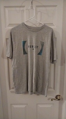 Hurley Gray T-Shirt Established 1999 Large Short Sleeve Preowned