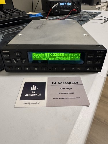 011-00455-60 Garmin GTX-330ES ADS-b Transponder with TRAY, TESTED AS SHOWN