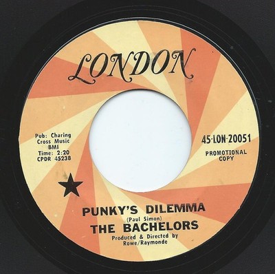 Bachelors - Punky's Dilemma - Used Vinyl Record 7 - Promo - G8100z