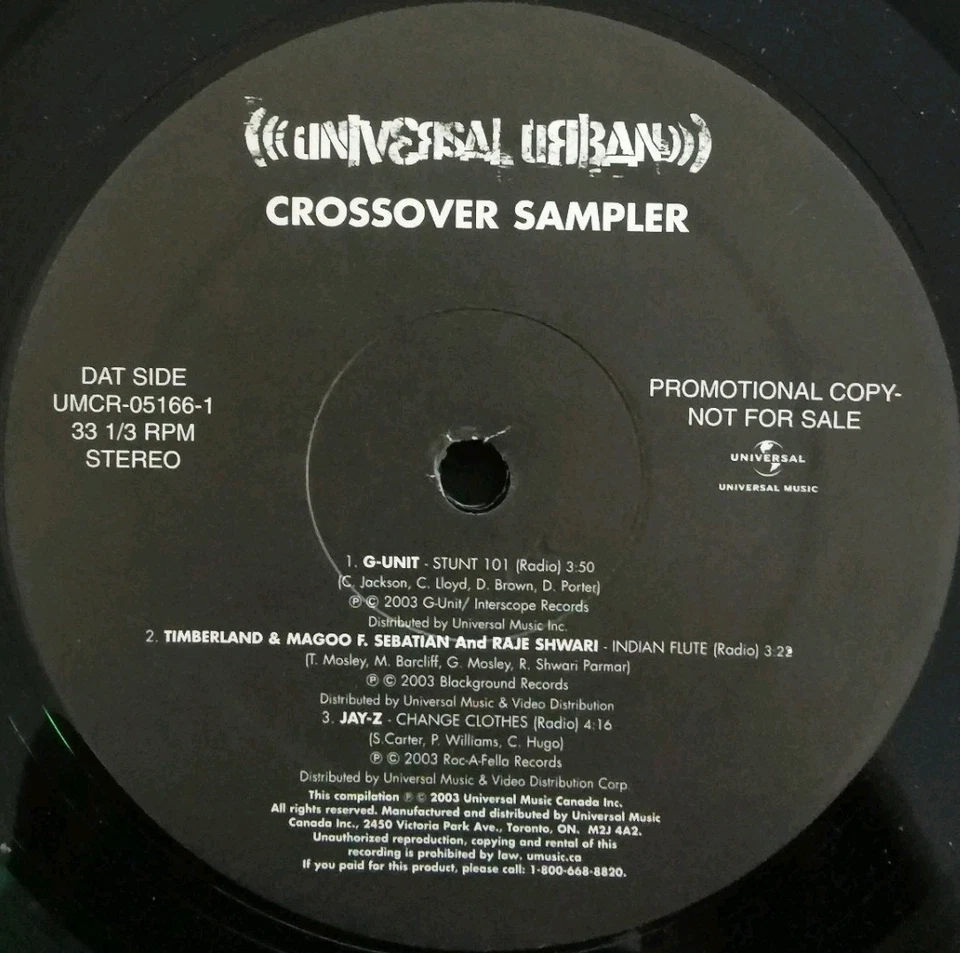 Vinyl LP Various - Universal Urban Crossover Sampler VG UMCR-05166-1 Canada - Image 2 of 4