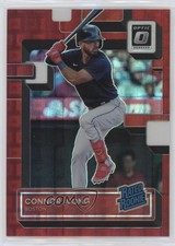 2022 Panini Donruss Optic Rated Rookie Red Pandora Prizm 63/99 Connor Wong 17i5