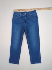 Maurices High Rise Tapered Dark Wash Womens Blue Jeans Sz 14