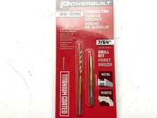 Powerbuilt 642621 6-32Nc Tap & 7/64" Drill Bit