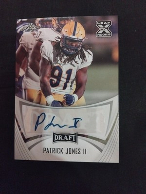 Patrick Jones ll Leaf Draft RC Auto Minnesota Vikings