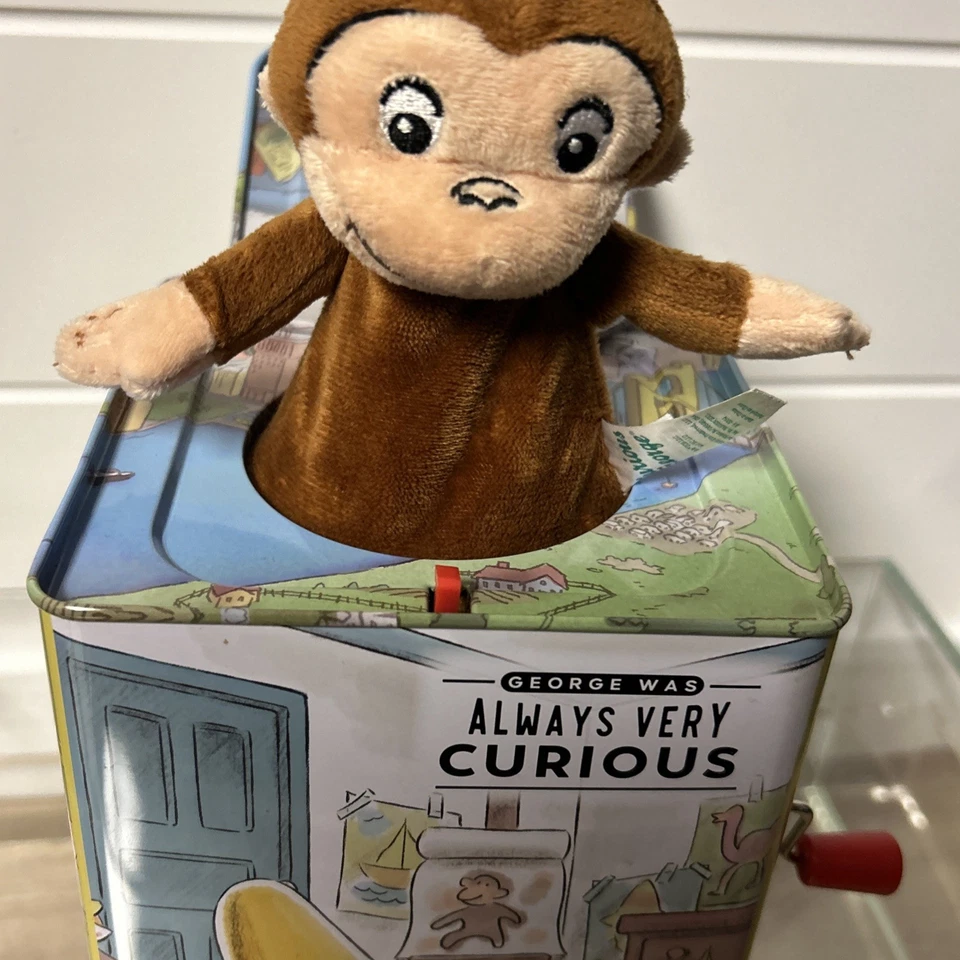 Curious George Jack-in-The-Box - Retro Musical Toy for Kids - Image 3 of 4