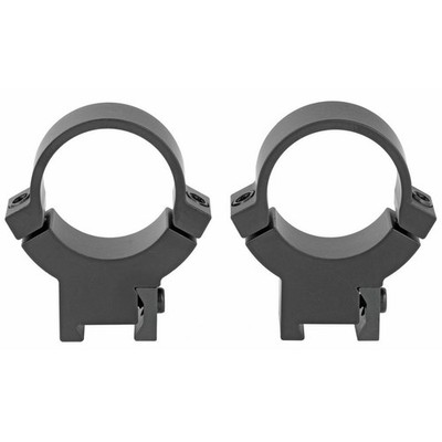 Warne Maxima Scope Rings Fixed For Rimfire 1'' Tube High 70/30 Split Black - 722M