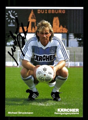 Michael Struckmann Autogrammkarte MSV Duisburg 1991-92 Original Signiert