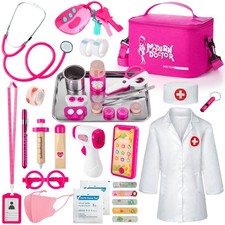 Doctor Kit for Girls, 34 Pcs Pretend Play Doctor Set  Doctor kit for Toddlers ...