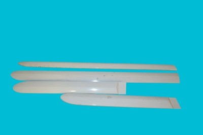 04-15 Nissan Armada Front Rear Side  Molding Trim Oem White Door Molding