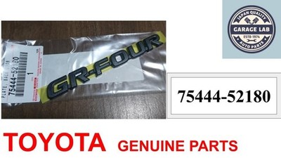 Toyota 75444-52180 Genuine GR Yaris GR-FOUR Back Door Emblem Badge