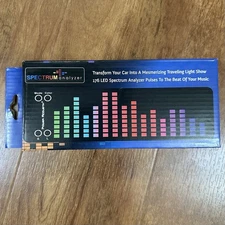 Power Acoustik - Spectrum Analyzer Music Display RGB Light, USB-C, NEW