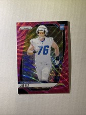 Joe Alt 2024 Panini Prizm #353 Pink Wave Prizm Rookie (RC) Chargers