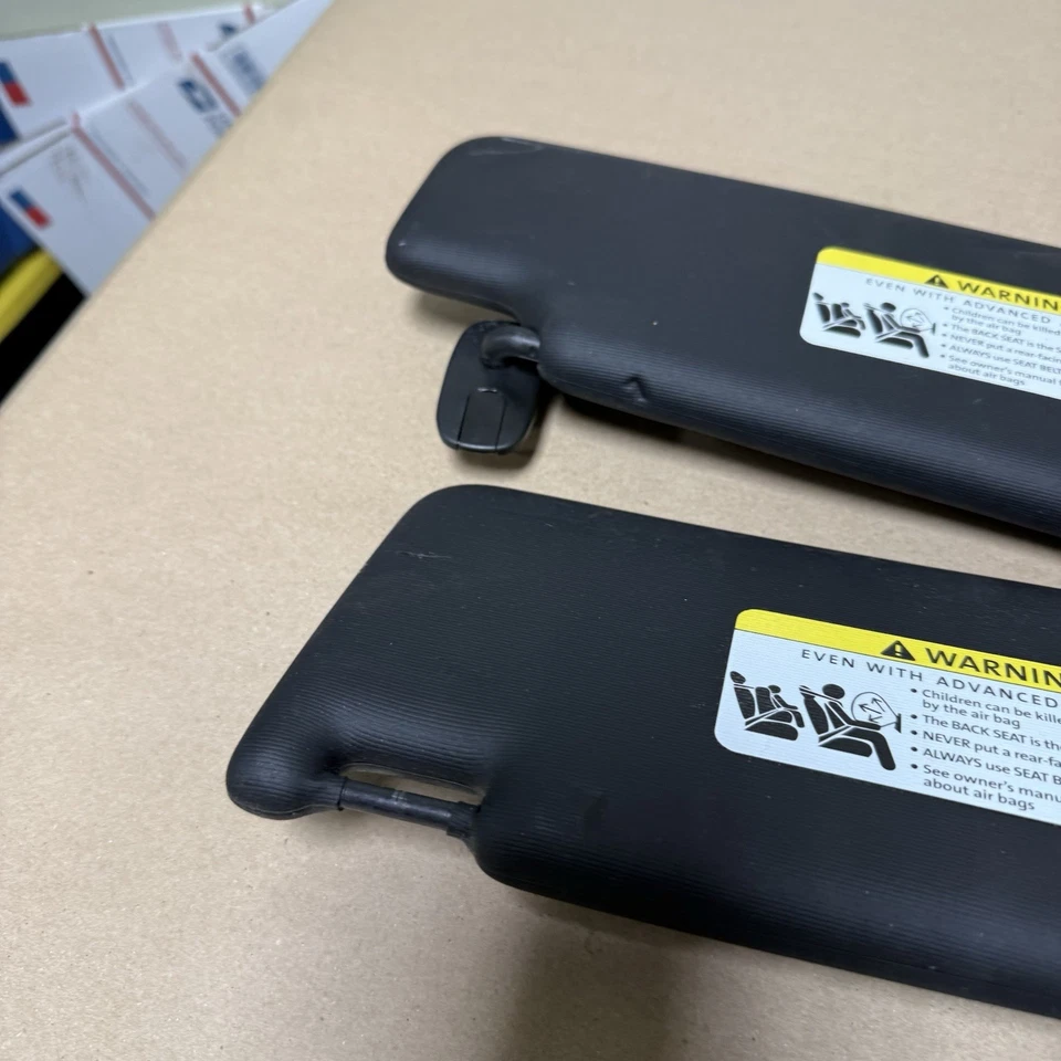 12 - 16 VOLKSWAGEN EOS PARASOL INTERIOR NEGRO TECHO SUPERIOR DELANTERO IZQUIERDO Y DERECHO Foto 4 de 4