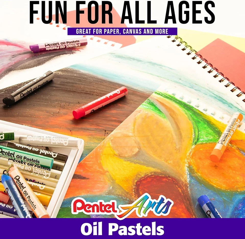 Pentel Arts Oil Pastels - 50 Color Set (PHN-50) Pack Size: 1