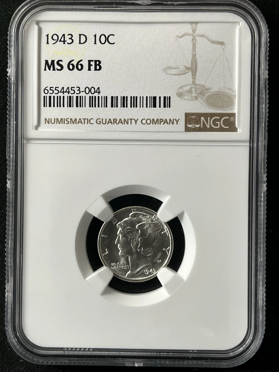 MS 66 Graded 1943 Year Mercury Dimes (1916-1945) for sale | eBay