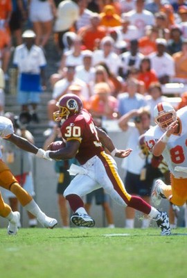 Brian Mitchell Washington Redskins carries the ball v the Tampa Ba- Old Photo 9