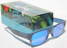 MAUI JIM Keahi POLARIZED Sunglasses B873-03 Blue Stripe/Blue Hawaii NEW 289