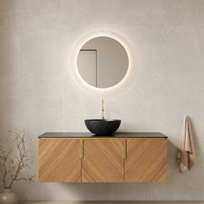ARAI 48" Bathroom Vanity  Sink, Floating Plywood Bathroom Storage Cabinet wit