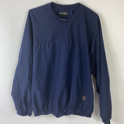 Footjoy Pullover Windbreaker Men s Large Navy Blue Golf Shirt