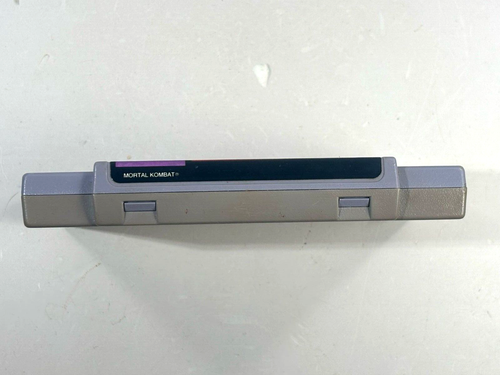 Mortal Kombat (Super Nintendo, 1993) SNES Authentic Tested - Picture 3 of 4