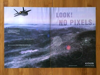 JSF: Joint Strike Fighter PC 1998 Print Ad/Poster Official Big Box Jet Plane Art