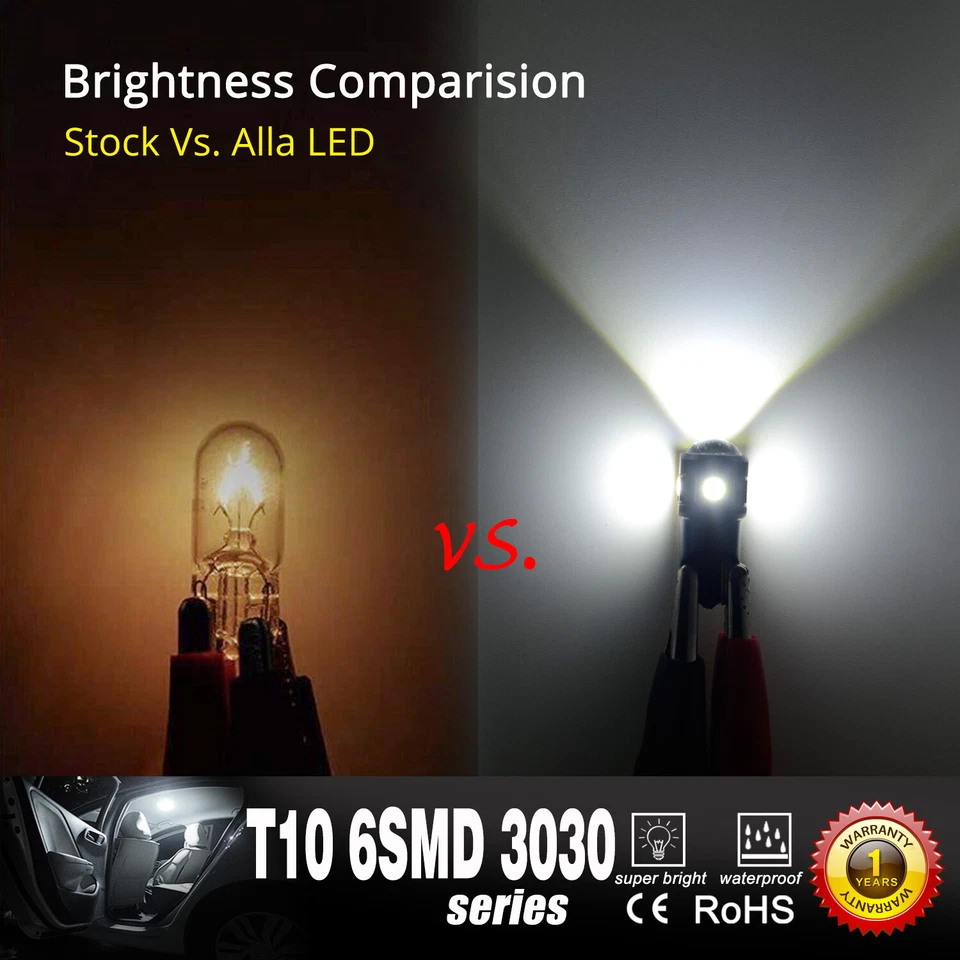 Lente de proyector 168 bombilla central de parada alta|Luz de cortesía|Luz de guantera Foto 3 de 4