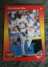 1992 Triple Play Baseball Card #181 Glenallen Hill - Cleveland Indians 