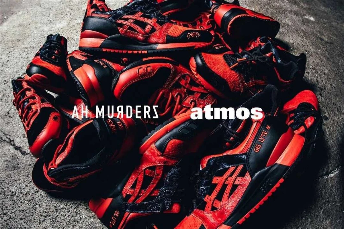 AH MURDERZ ATMOS ASICS GEL-LYTE III RED SPIDER 1201A854-001 US 11.5 / 29cm