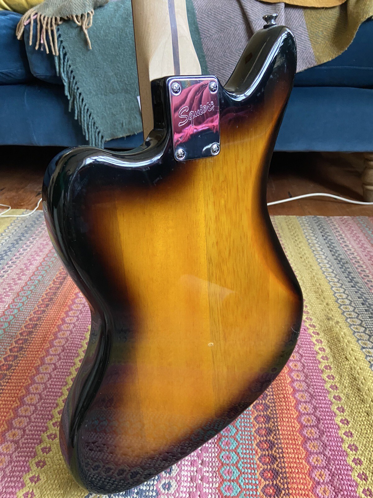 Fender Squier Jaguar Sunburst Electric Bass Guitar eBay