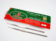 Tulip Fine Steel Crochet Hook Art No. T-1G / 1 Packet 12Pcs 