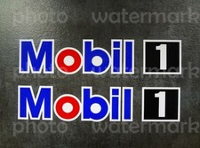 2x Mobil 1 Oil Decal Sticker Logo Pegatina Kart Racing Bike Drag Truck Pick Size