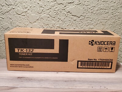 Genuine Kyocera Mita TK-132 Black Toner Kit Cartridge OEM