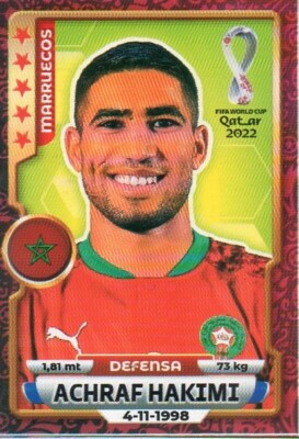 Achraf Hakimi Peruvian Trading Card World Cup Qatar 2022 | eBay