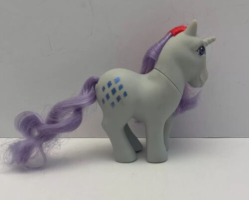 My Little Pony SPARKLER Unicorn Blue Glitter Sparkle Diamonds G1 Vintage Hasbro - Photo 1 sur 12