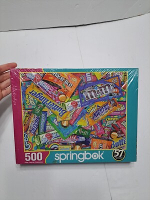 Springbok 500 Piece Jigsaw Various Candy Wrappers Puzzle 