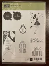 GIRLS' NIGHT OUT Stampin' Up Wood Stamp Set