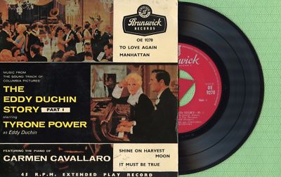 CARMEN CAVALLARO / Essy Duchin Story Nº1 / BRUNSWICK OE 9270 England 1960 EP VG+