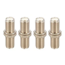4x SO-239 UHF Female Coax Connector to PL-259 Male Plug for Ham Mobile CB Radio