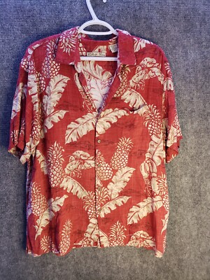 Very Rare Hawaiian Shirt Batek Bay Size XLarge Comfortable Rayon Button Down