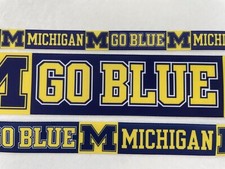 Michigan Go Blue yellow Grosgrain ribbon 5/8" 7/8  1  1.5" 2  3/8"