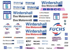  5 Kris Nissen WINTERSHALL FUCHS BMW DTM 1/64th HO Scale Slot Car Decals