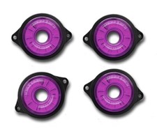 4x PURPLE 24V LED MOVING SIDE MARKER CLEARANCE VIOLET LAMPS TRUCK TRACTOR SCANIA