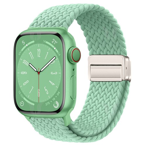 For Apple Watch Series 10 42mm 46mm Magnetic Braided Nylon Loop Strap Watch Band - Picture 50 of 62