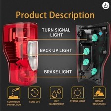 Left Driver Side Rear Tail Light Assembly Compatible With 2020-2022 Ford F250/F3