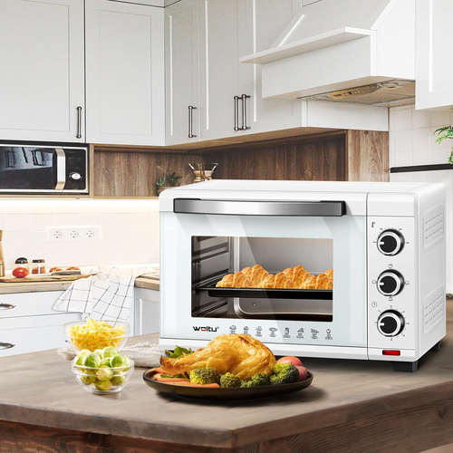 Fornetto Elettrico Con Capacità Di 28L, Mini Forno Da 1600W, Temperatura 100-230 - Foto 7 di 12